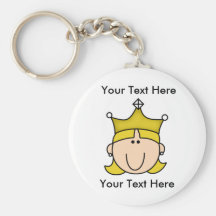 Kundenspezifische Prinzessin Blonde Keychain Schlüsselbänder