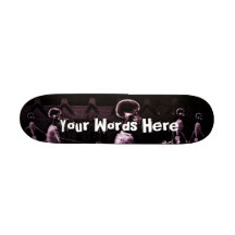 Kundenspezifische rosa Röntgenstrahl-Skelettemitte Personalisierte Skateboarddecks