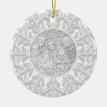 Kundenspezifische Schneeflocke-Winter-Hochzeits-Fo Weihnachtsbaum Ornamente