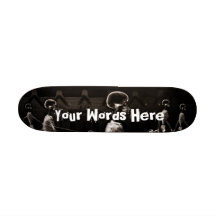 Kundenspezifische Sepia-Röntgenstrahl-Skelettemitt Personalisierte Skatedecks