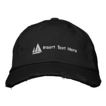 Kundenspezifisches Segelboot gestickter Hut Bestickte Caps