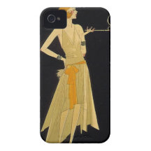 Kunst-Deko-Frauen-rauchende Zigarette iPhone 4 Hüllen