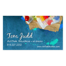 Kunst-Direktor: Entwurfs-Studio-Grafiker-Maler Visitenkartenvorlagen