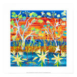 Kunst-Druck: Baden der Baby-roten Gummis, Banrock  poster