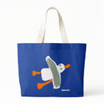 Kunst-Einkaufstasche: Riesige blaue Tasche und See taschen