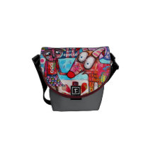 Kunst-Handtasche Kuriertaschen