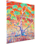 Kunst-Leinwand-Druck: Sonnenuntergang Mallee Baum  leinwanddrucke