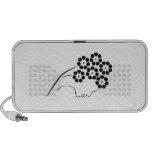 Kunst Nouveau Blumen-Mädchen Laptop Speaker