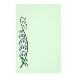 Kunst Nouveau Snowdrop Blumen-Schreibens-Papier Bedrucktes Büropapier