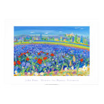 Kunst-Plakat: Blumen für Honig, Provence. Cairanne poster