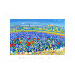 Kunst-Plakat: Blumen für Honig, Provence. Cairanne poster