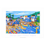 Kunst-Plakat: Hummer-Fischer, Cadgwith, Cornwall poster
