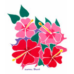 Kunst-Spitze: Blumige Hibiskusspitze t-shirts