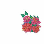 Kunst-Spitze: Gestickter Hibiscus Joanne Kurzschlu bestickte hemden