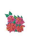 Kunst-Vlies: Gestickte Hibiscuse Joanne Kurzschlus bestickte hemden