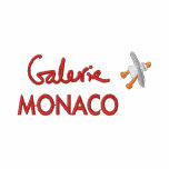 KunstHoodie: Galerie Monaco ZipHoodie bestickte hemden