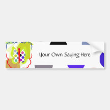 Künstlerischer Polka-Punkt-Schmetterlings-Stoßaufk Auto Sticker