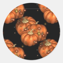 Kürbis-Halloween-Aufkleber KRW magischer