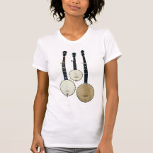 Kurzes T-Shirt Hülse des Lichtes mit 3 Banjo-Damen