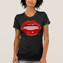 Küssen Sie mein rotes Lippenjetzt - Flirt-Hemd