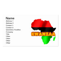Kwanzaa Carte De Visite