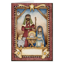 La carte de Noël de nativité