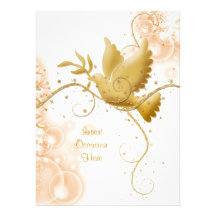 La colombe n tourbillonne mariage catholique invitation personnalisable