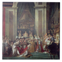 La consécration du napoléon d'empereur carreau en céramique