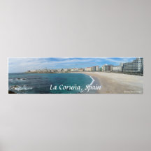 La Coruña, Spanien, Plakate