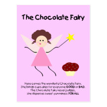 La fée de chocolat cartes postales