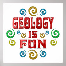 La géologie est AMUSEMENT Affiche