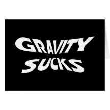 La gravité suce cartes de vœux