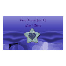 La lavande bleue bouillonne baby shower modèles de cartes de visite