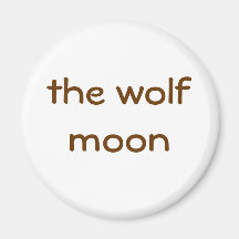 la lune de loup magnets pour réfrigérateur