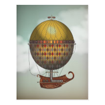 La machine de vol de Nautisme Steampunk de dirigea Cartes Postales