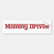 La maman conduit l'adhésif pour pare-chocs autocollants pour voiture