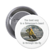 La meilleure manière au coeur d'un pêcheur badge
