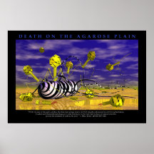 La mort sur les plaines d'agarose affiche