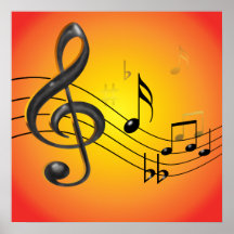 La musique note l'affiche