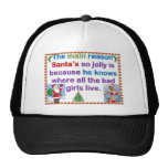 La raison Père Noël gai Casquettes