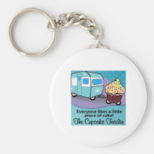 La remorque Keychain de petit gâteau Porte-clefs