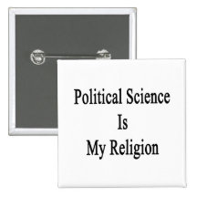 La science politique est ma religion badges avec agrafe