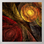 La spirale de la copie d'art abstrait de la vie posters