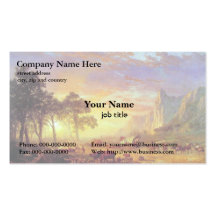 La traînée de l'Orégon - Albert Bierstadt Carte De Visite