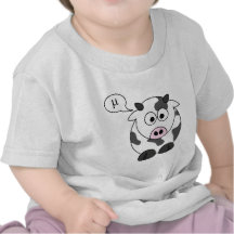 La vache indique le μ t-shirts
