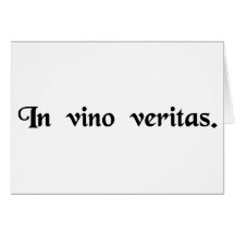 La vérité est en vin carte de vœux