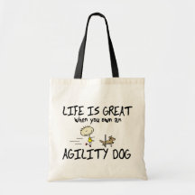 La vie est grand sac de chien d'agilité