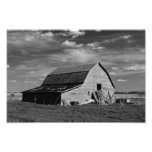 La vieille grange - noir et blanc photographies