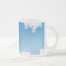 LA VILLE 461 BLANCHE BLEUE OPACIFIE LE PAPIER PEIN TASSE À CAFÉ