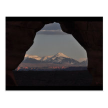 La vue au-delà carte postale